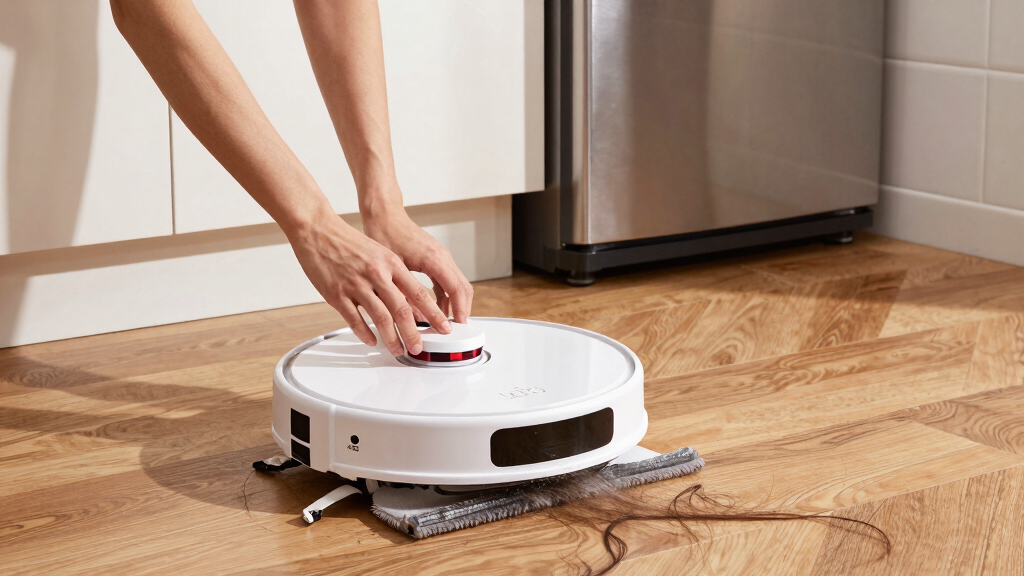 best robot vacuum mop combo for long human hair