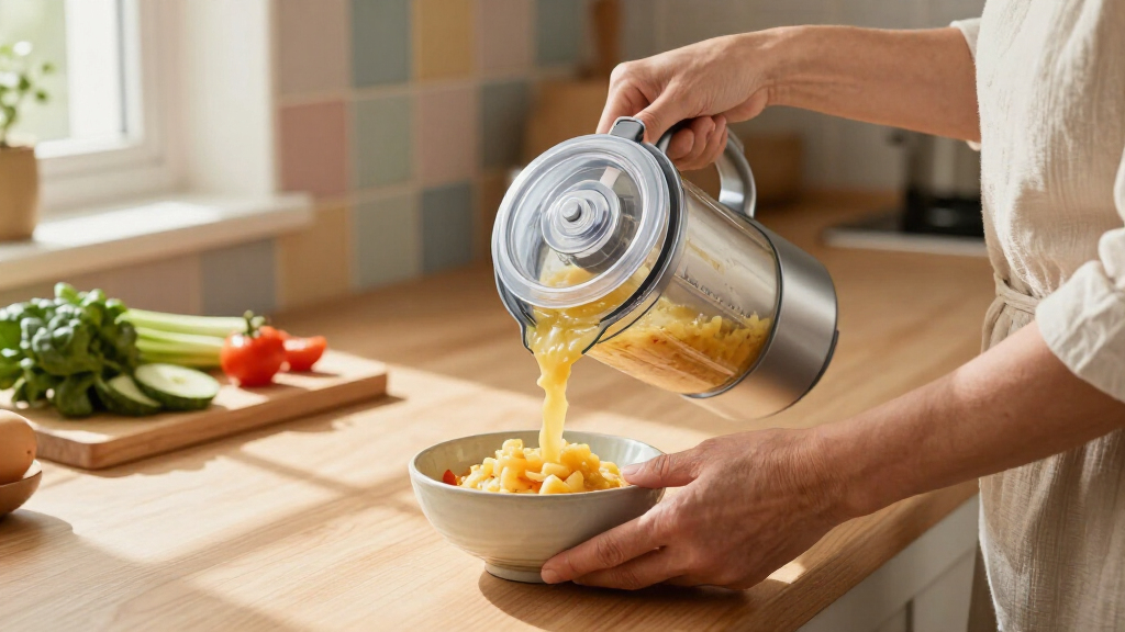 blender to puree food for elderly