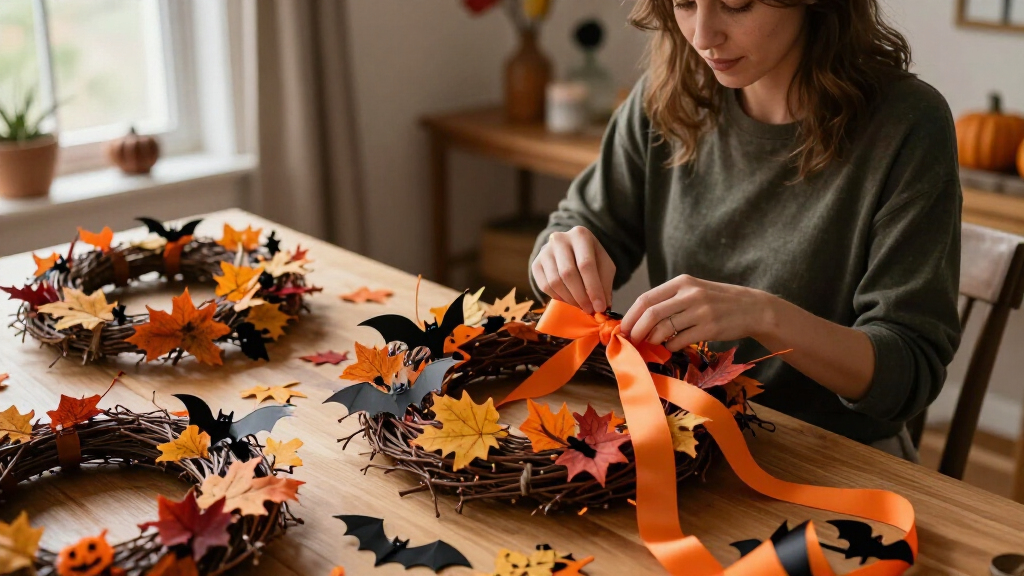 Halloween wreath making kits