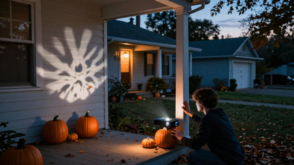 smart Halloween projector lights