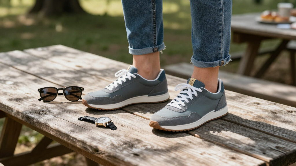 best sneakers for cropped jeans