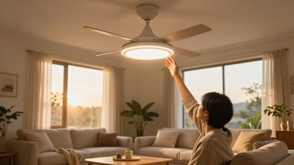 smart ceiling fans with LED lights