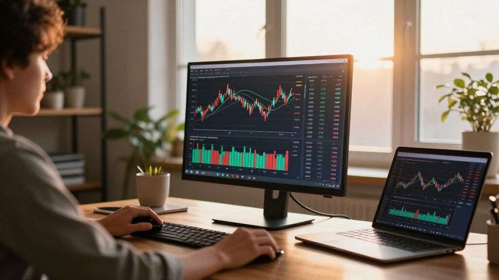 4k monitor for market charts