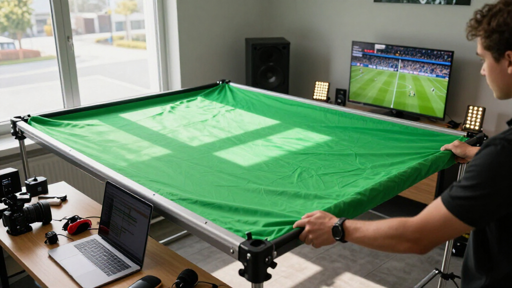 best green screen for sports streaming room
