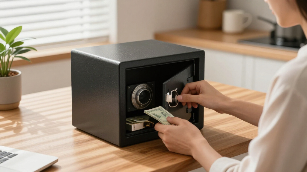 safe with internal lock box compartment