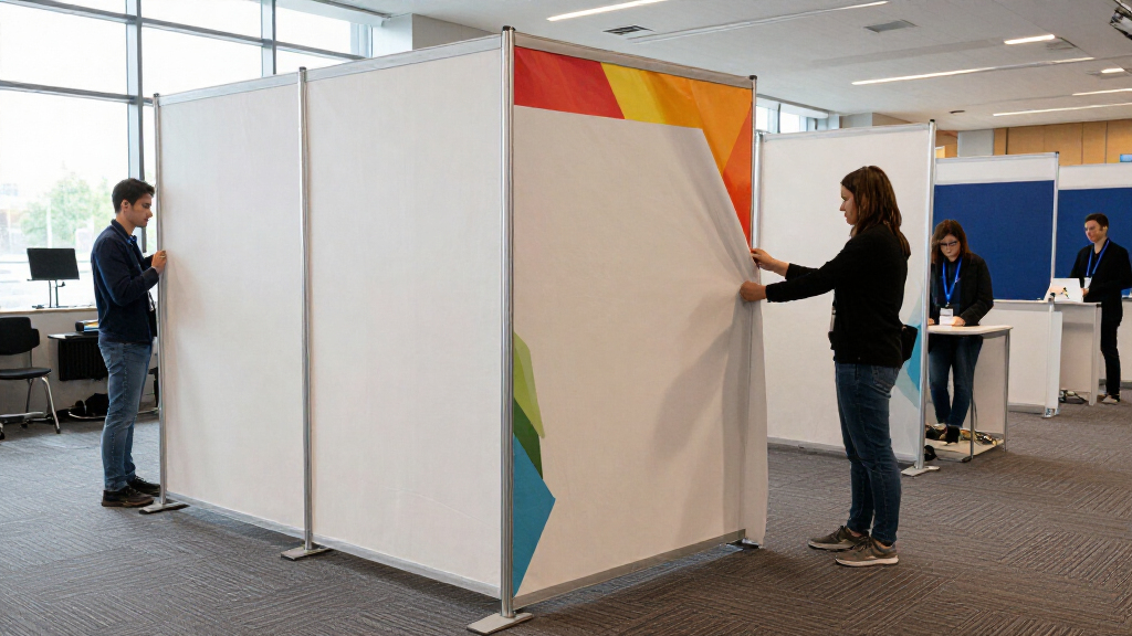 foldable trade show display stands