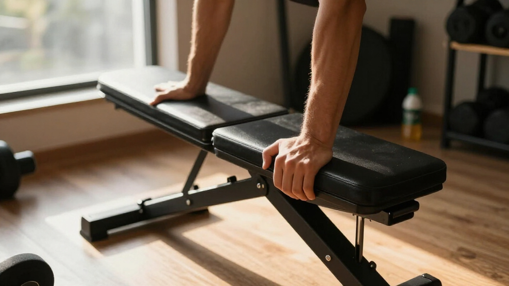 best folding weight benches for small spaces