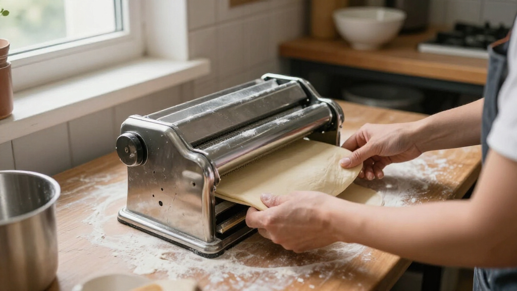 dough sheeter machine for laminated dough