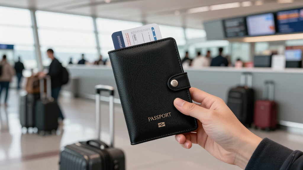 premium leather passport holder sets