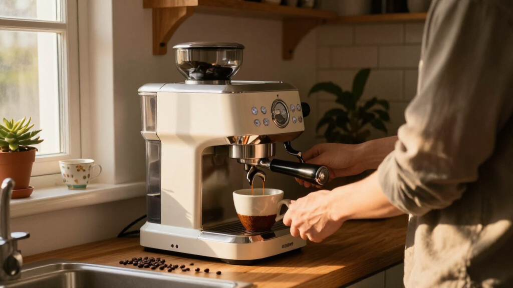 home espresso machine with grinder