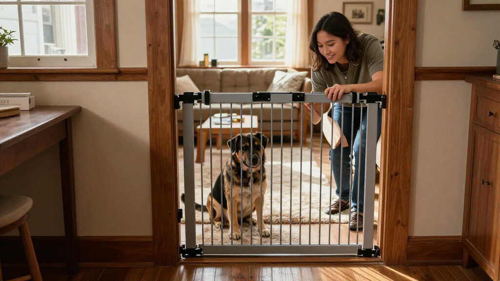 pressure mounted dog gate for large dogs