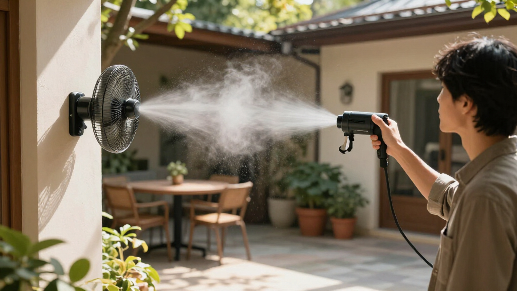 commercial misting fan