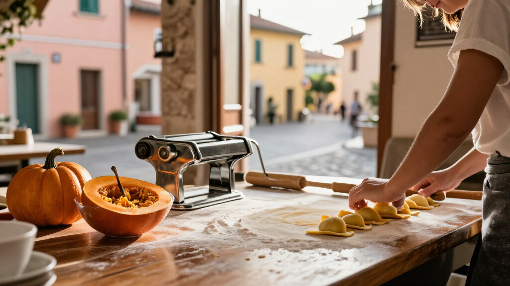 pumpkin ravioli pasta makers