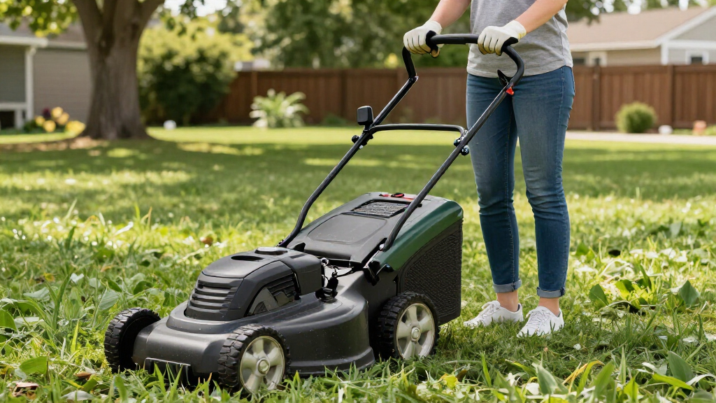 battery self propelled lawn mower