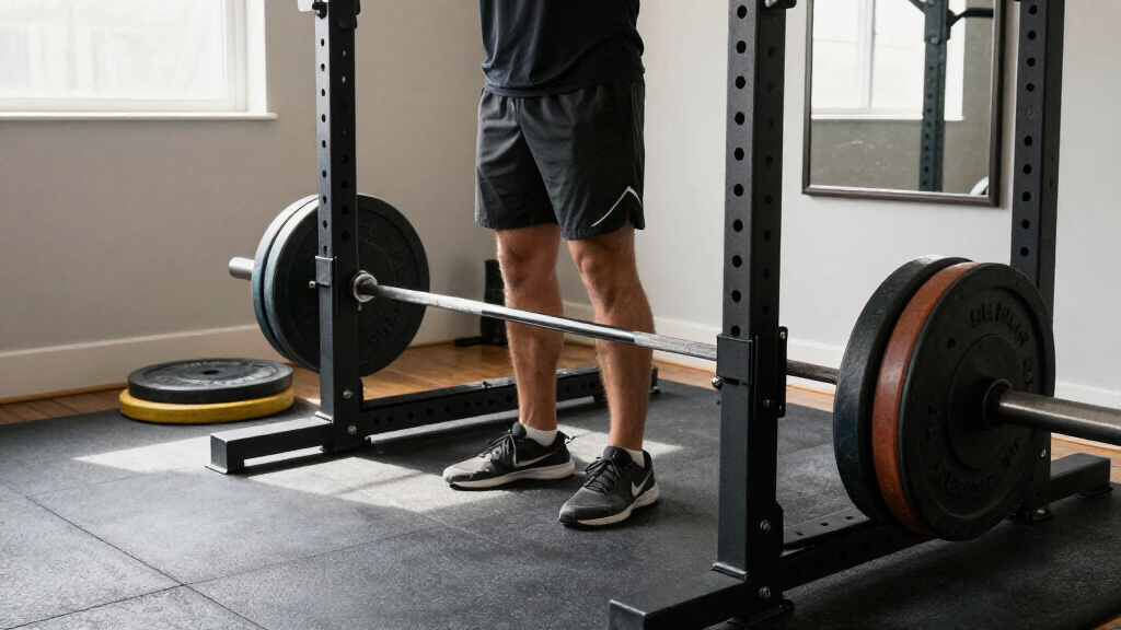 home gym package setup rack bench bar plates