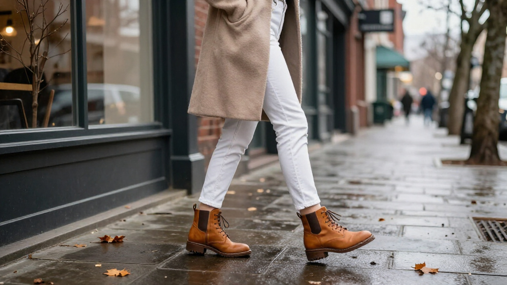 best winter shoes for white jeans