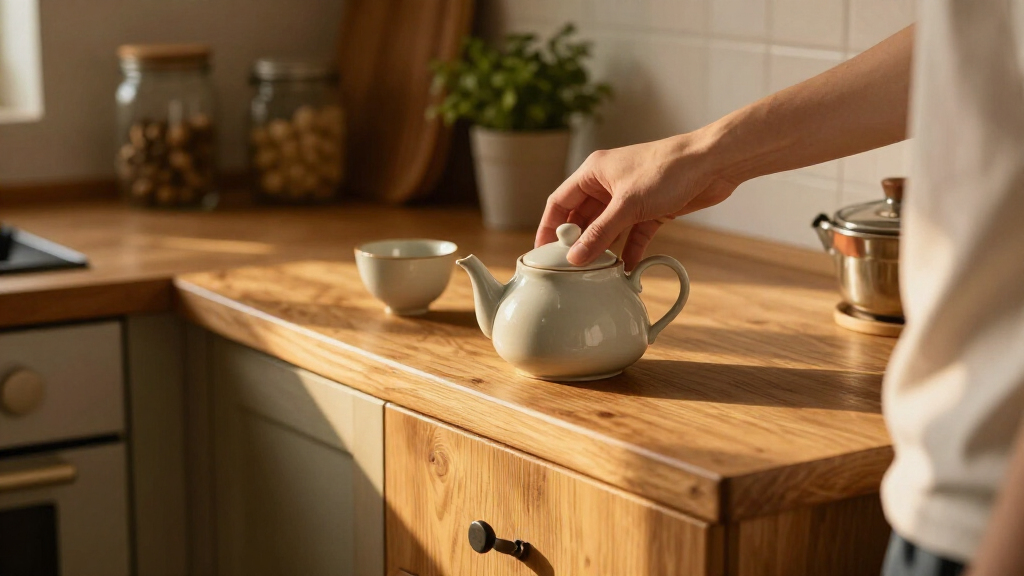 tea station cabinet for kitchen