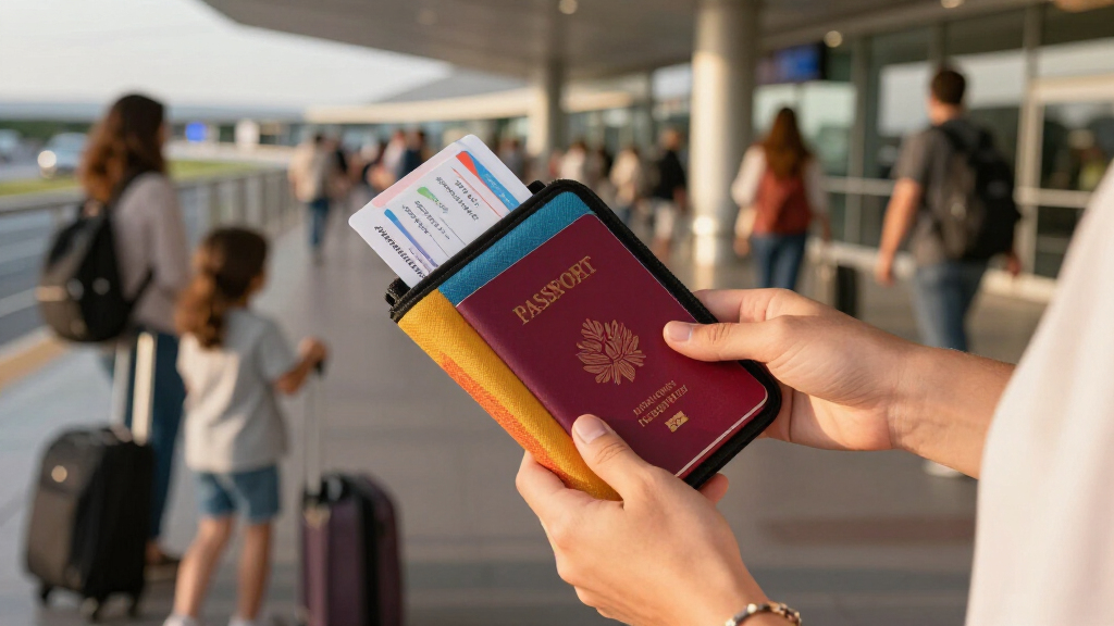 travel document holder for family