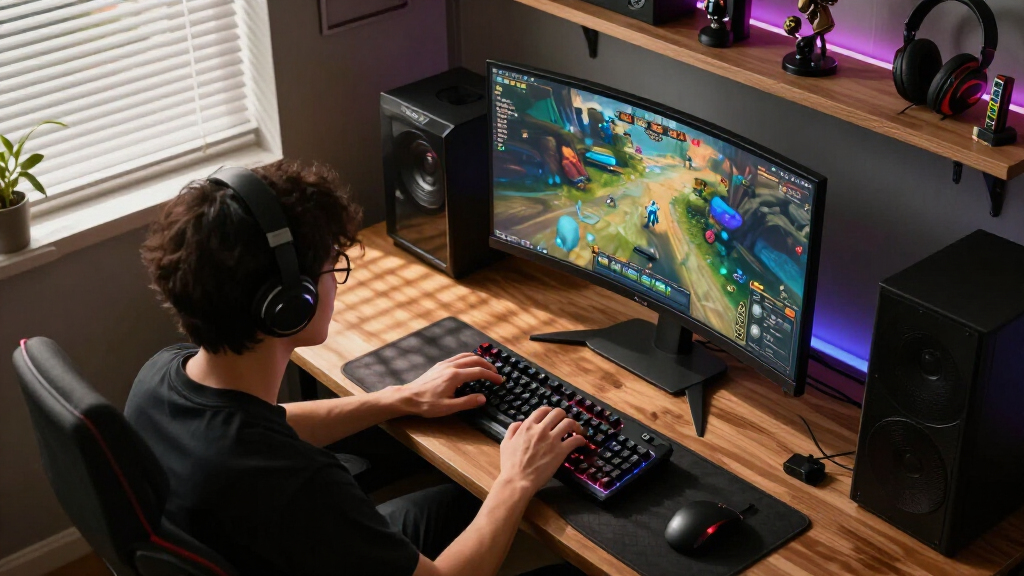 curved monitors for immersive viewing