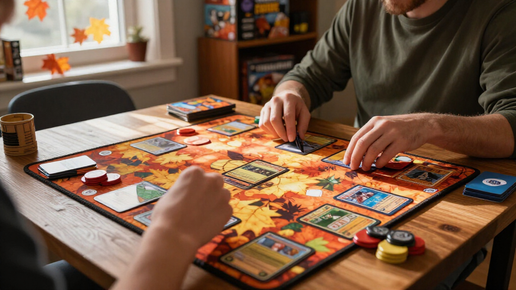 TCG themed playmats for fall