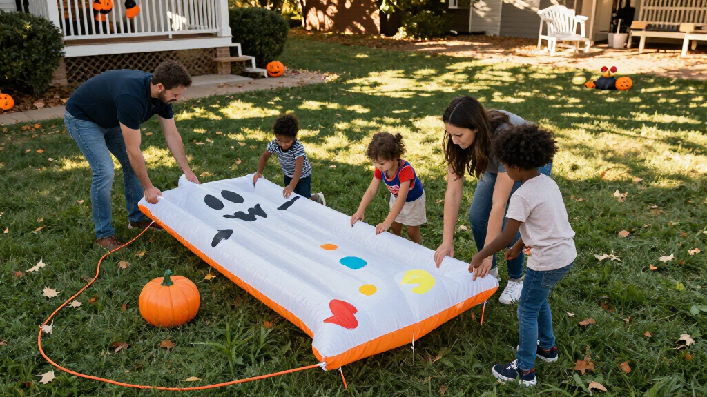 inflatable Halloween decorations for families