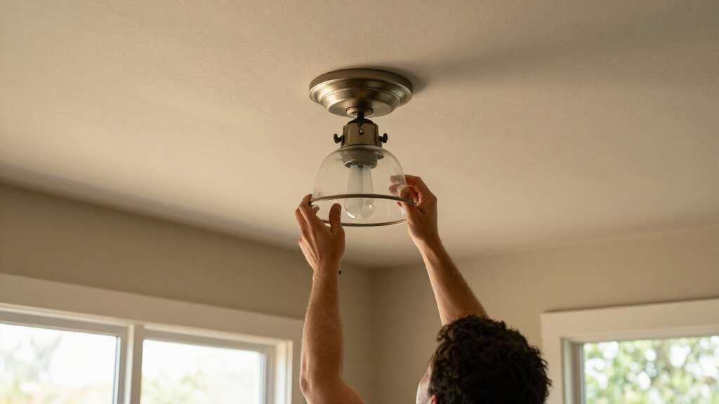 semi flush mount ceiling light