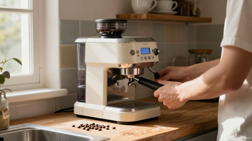 espresso machine with built in grinder