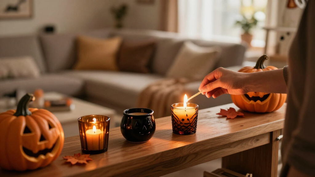Halloween candle holders