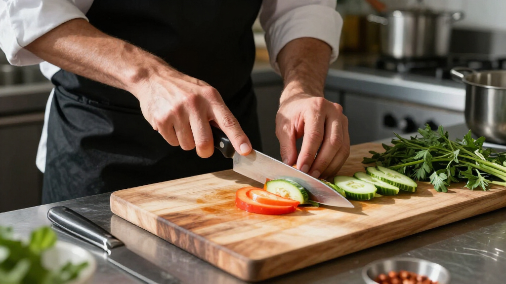 santoku knife for professional chefs