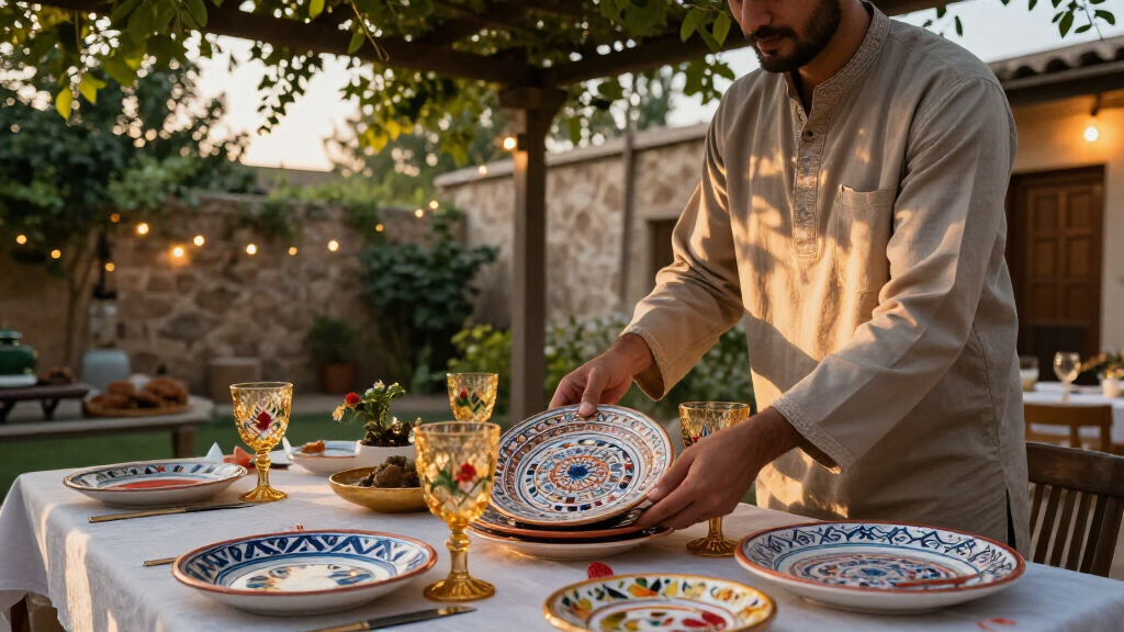 festive tableware for eid
