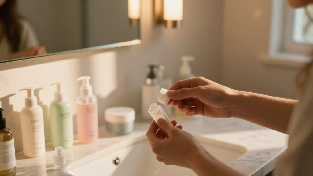 travel-sized skincare products