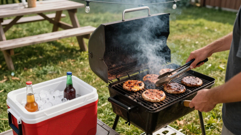 tailgating coolers and grills