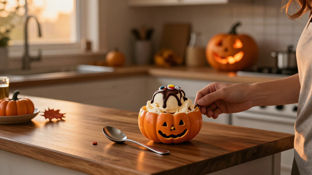 Halloween ice cream bowls