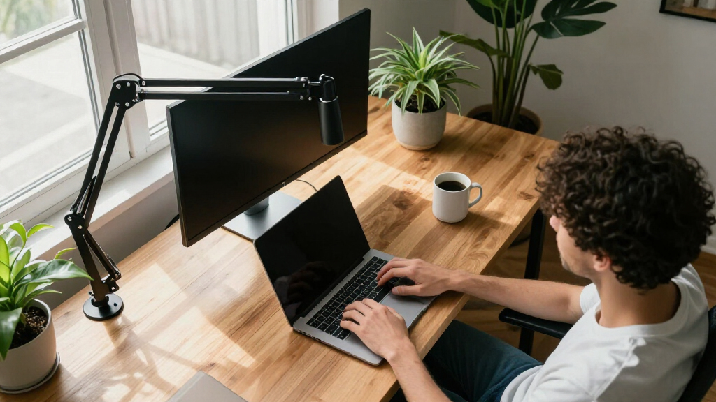 heavy duty monitor arm