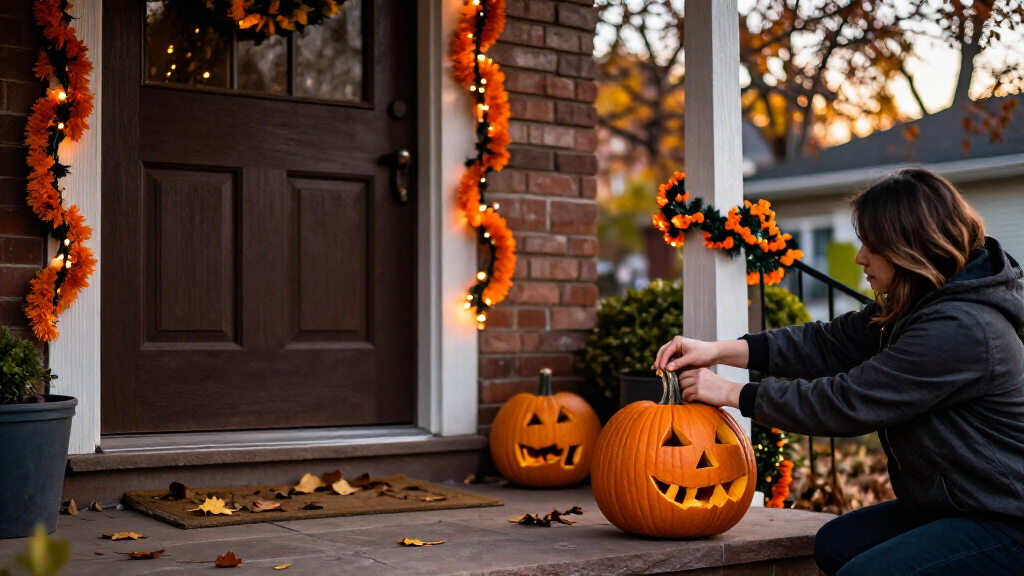 Halloween door decorations