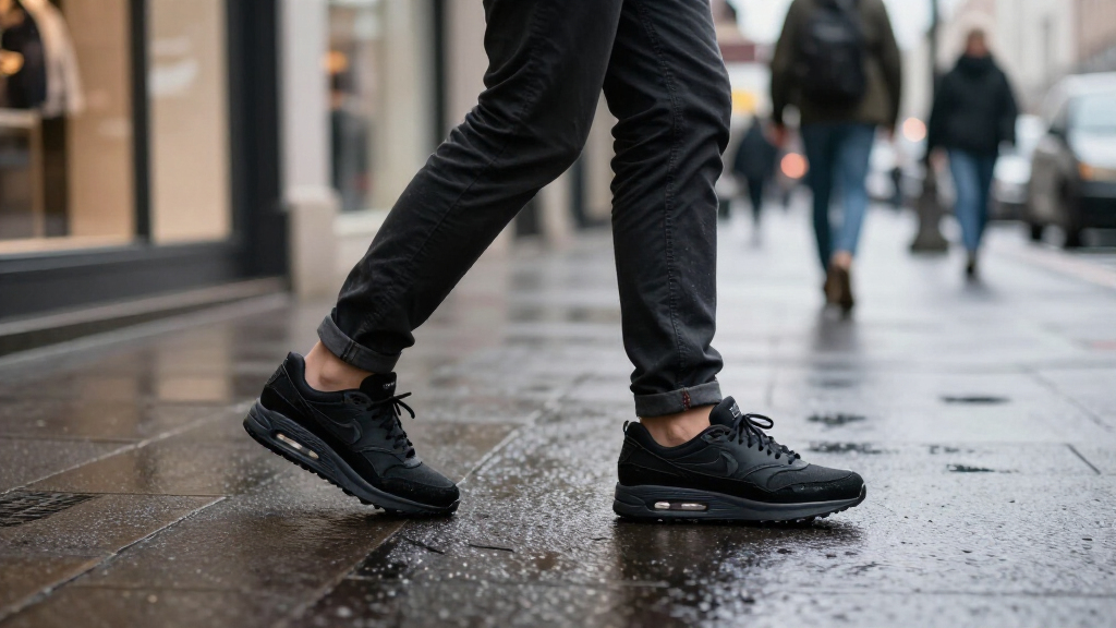 best black Air Max shoes
