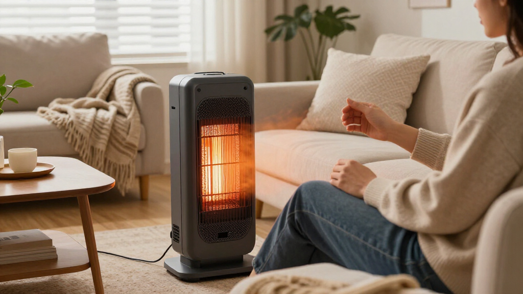 realistic flame infrared space heater