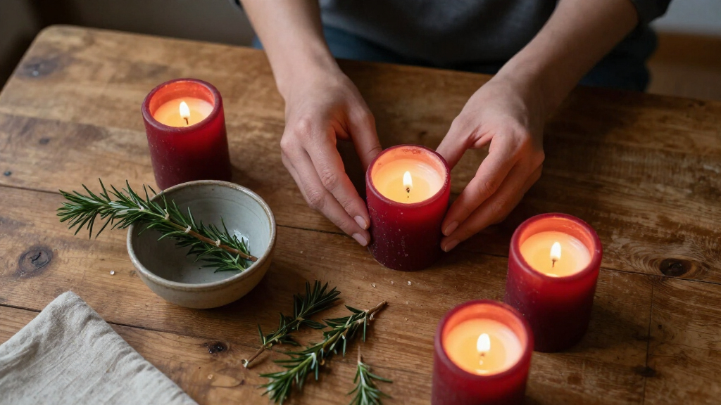 altar candles for spiritual rituals