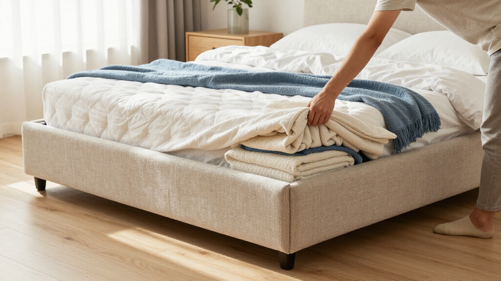 upholstered storage beds