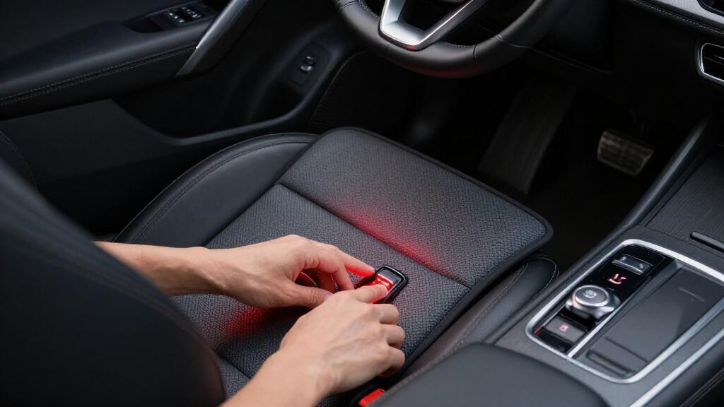 heated car seat cushion with auto shutoff