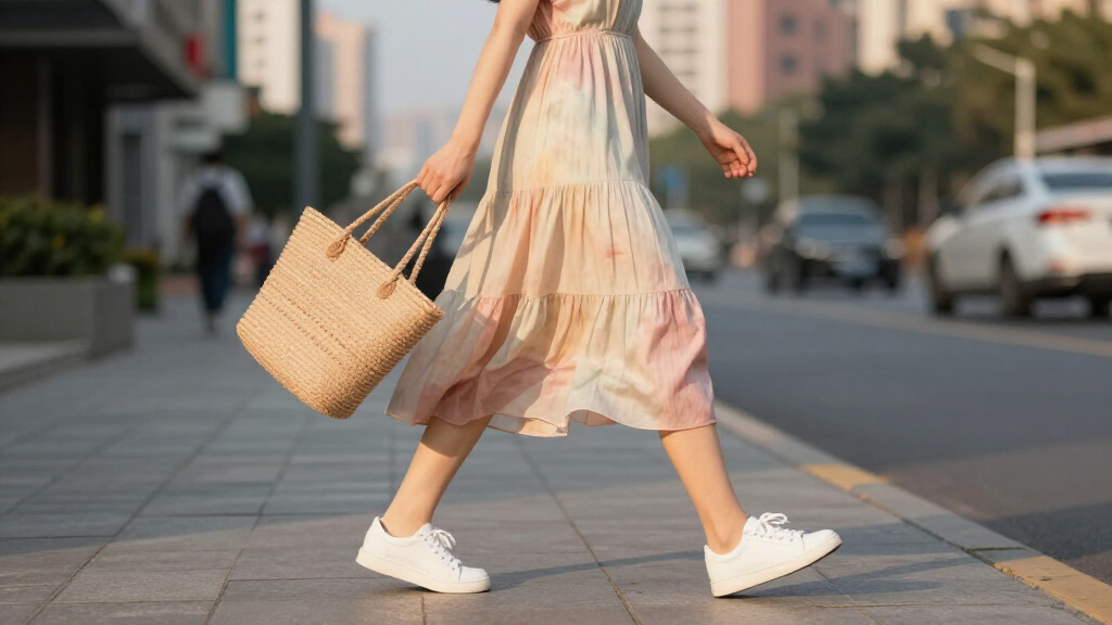 best summer dresses and sneakers