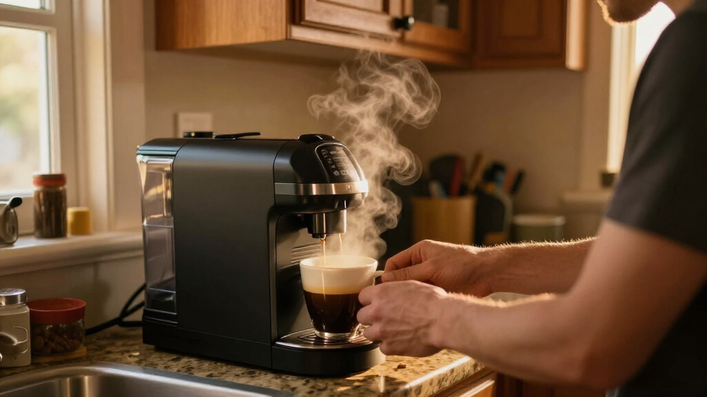 built in coffee machine