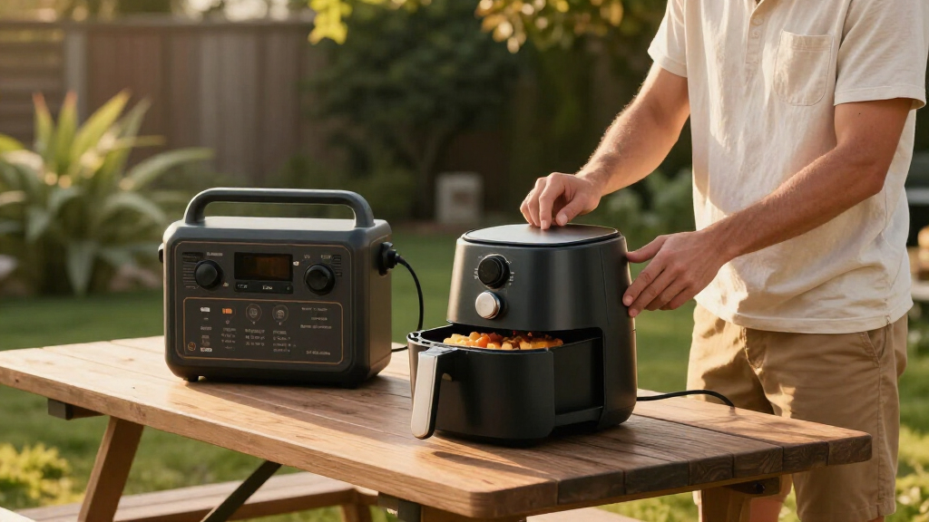tailgate power station for airfryers