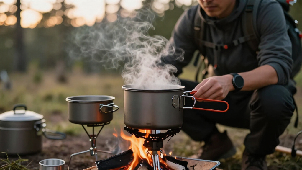 titanium camping cookware set