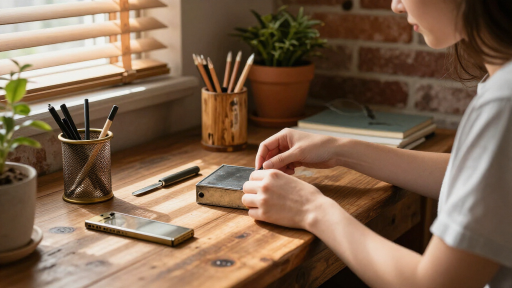 rustic desk accessories for students