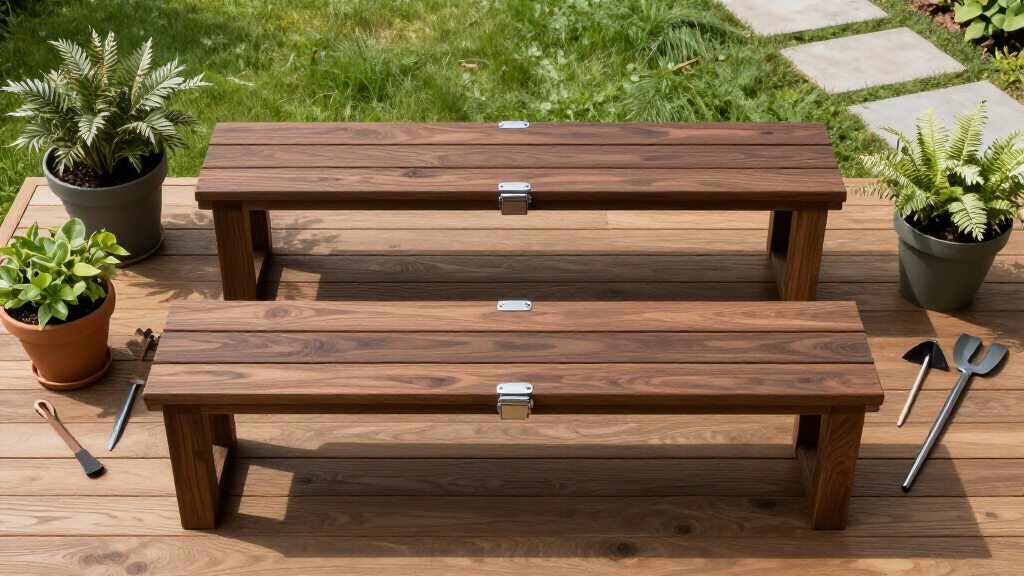 outdoor storage benches