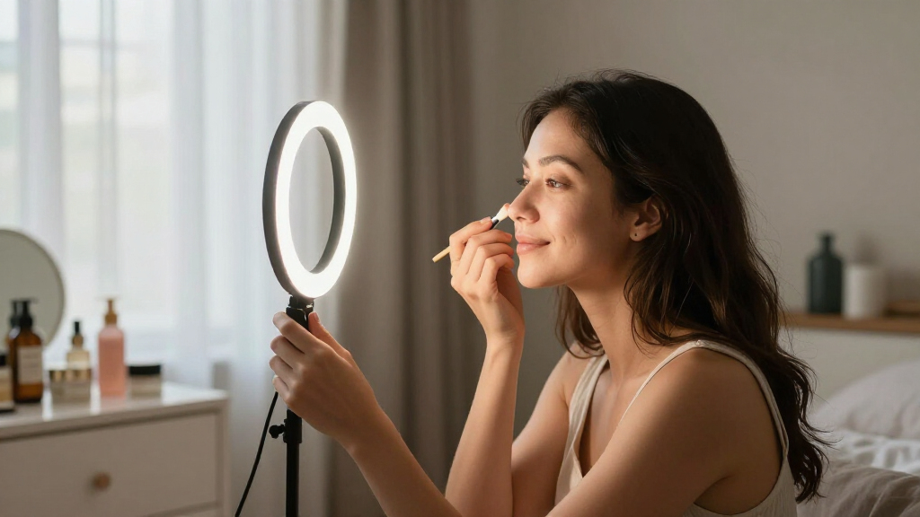 women's portable LED ring lights