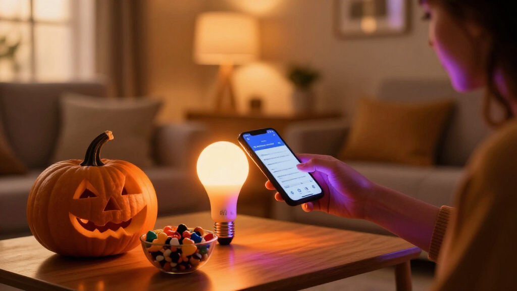 Halloween smart home lighting