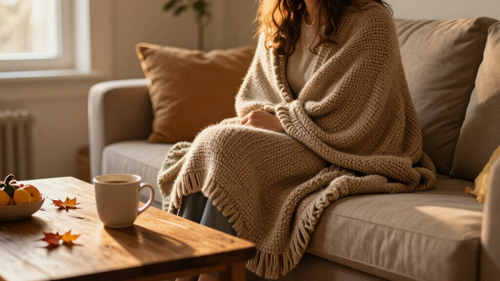 cozy fall throw blankets