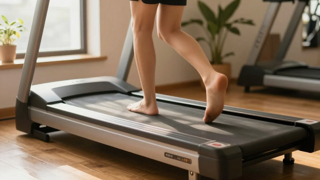 treadmill with shock absorption deck